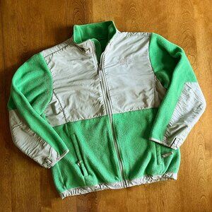 The North Face green fleece jacket L 12